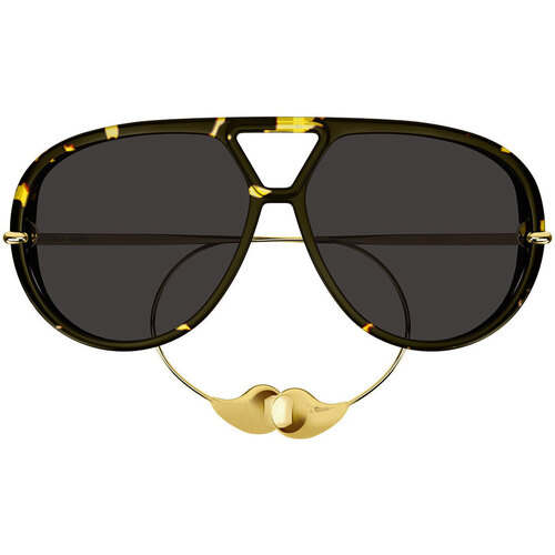 Satovi & nakit Sunčane naočale Bottega Veneta Occhiali da Sole  Drop Aviator BV1273S 005 Smeđa