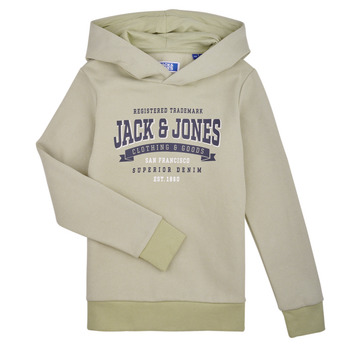 Odjeća Dječak
 Sportske majice Jack & Jones JJELOGO SWEAT HOOD 2 COL 24 SNJNR Zelena