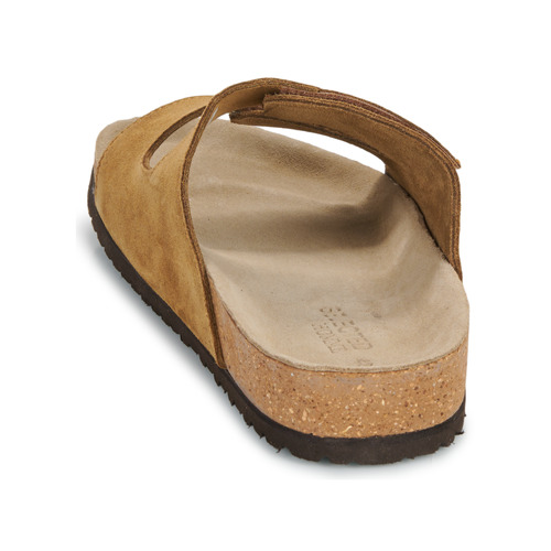 Selected SLHBASTIAN SUEDE STRAP SLIDER B Boja konjaka