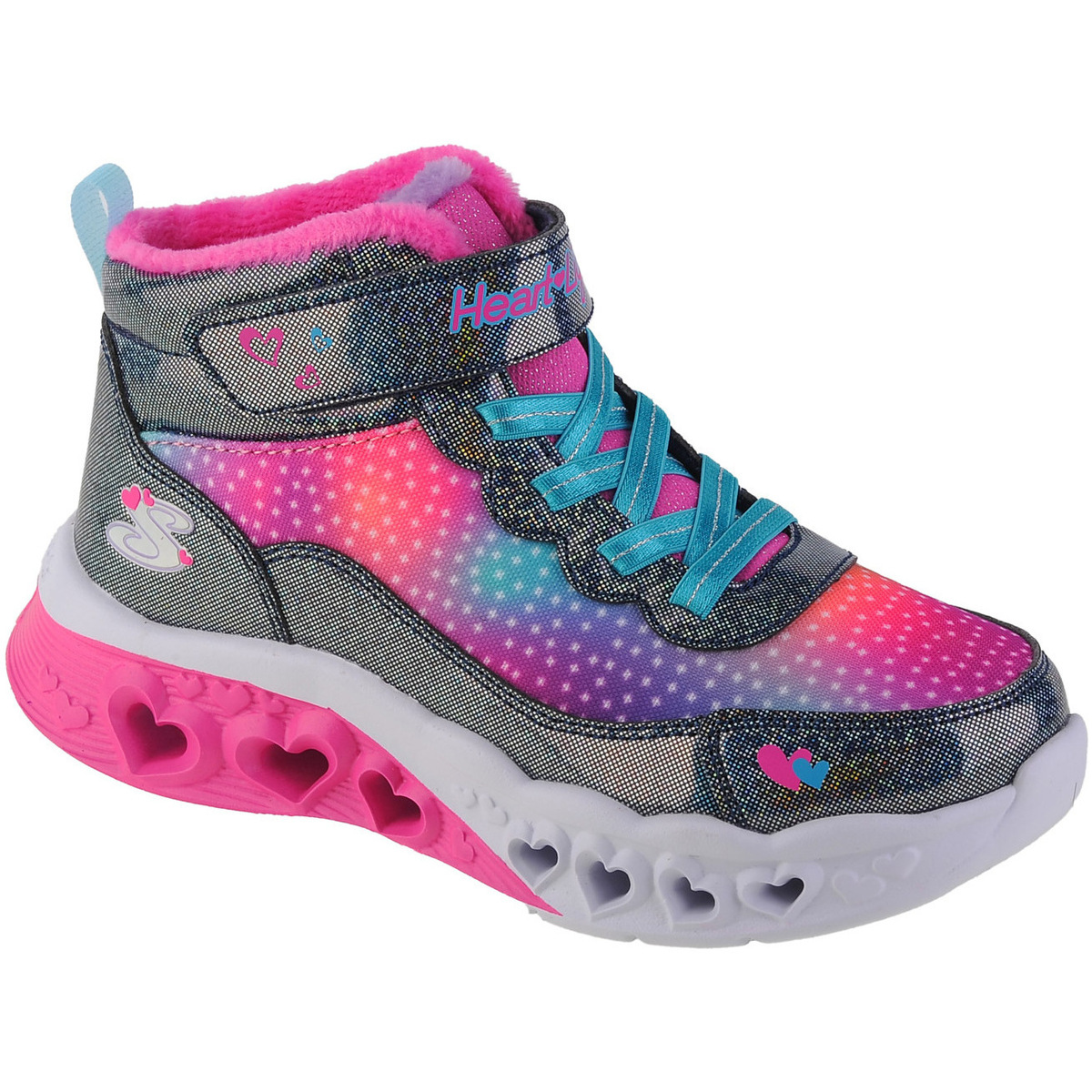 Obuća Djevojčica Polučizme Skechers Flutter Heart Lights - Simple Amor Plava