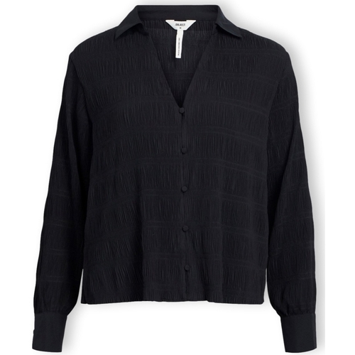 Odjeća Žene
 Topovi i bluze Object Stina Shirt L/S  - Black Crna