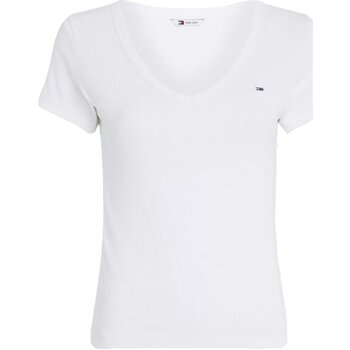 Odjeća Žene
 Majice / Polo majice Tommy Jeans DW0DW17385 Bijela