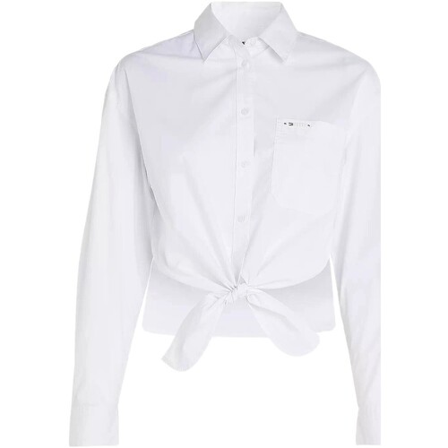 Odjeća Žene
 Košulje i bluze Tommy Jeans CAMISA MUJER   DW0DW17520 Bijela