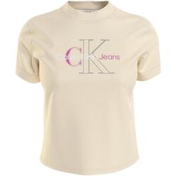 Odjeća Žene
 Majice kratkih rukava Calvin Klein Jeans  Bež