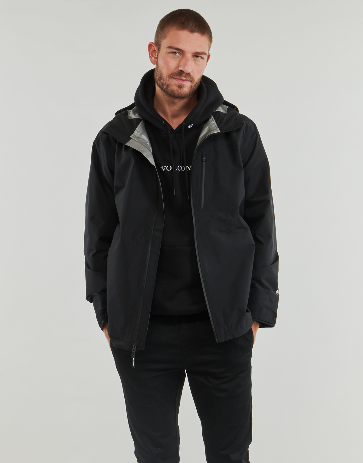 Odjeća Muškarci
 Kratke jakne Volcom STONE STORM GORE-TEX JACKET Crna