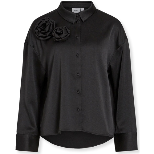 Odjeća Žene
 Topovi i bluze Vila Medina Rose Shirt L/S - Black Crna