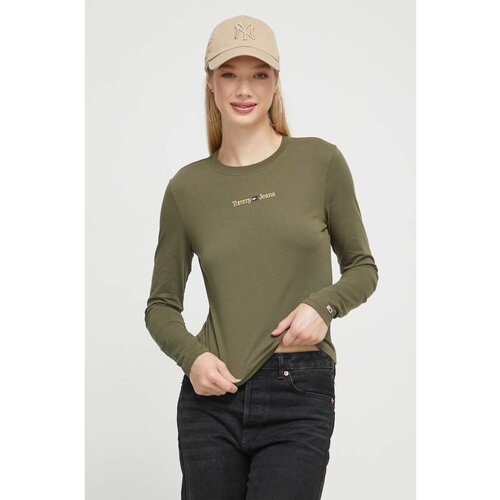 Odjeća Žene
 Majice dugih rukava Tommy Jeans DW0DW16439 Zelena