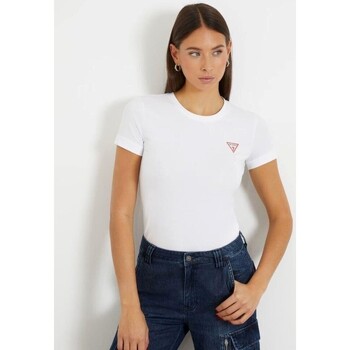Odjeća Žene
 Majice / Polo majice Guess W2YI44J1314 Bijela