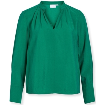 Odjeća Žene
 Topovi i bluze Vila Top Milla L/S - Ultramarine Green Zelena