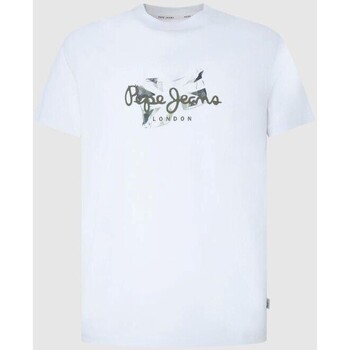 Odjeća Muškarci
 Majice kratkih rukava Pepe jeans PM509208 COUNT Bijela