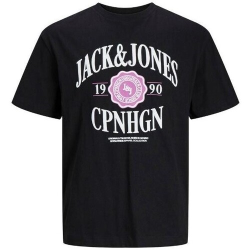 Odjeća Muškarci
 Majice kratkih rukava Jack & Jones 12251899 JORLUCCA Crna