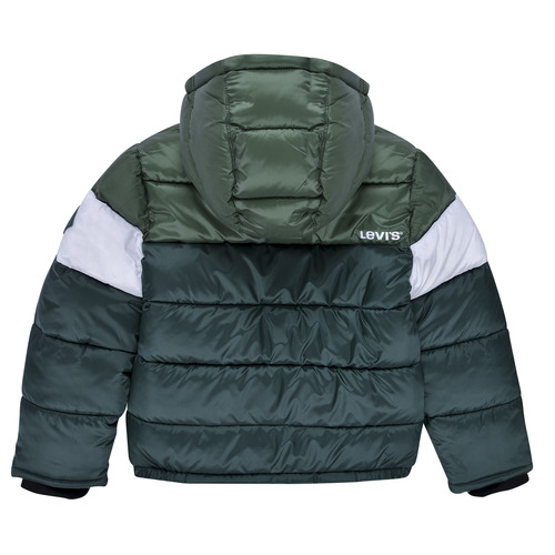Levi's LVB BOY'S COLOR BLOCK PUFFER Zelena / Bijela