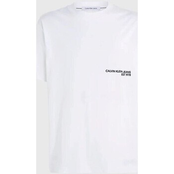 Odjeća Muškarci
 Majice kratkih rukava Calvin Klein Jeans J30J324652 Bijela