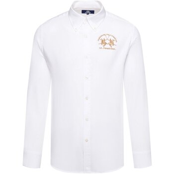 Odjeća Muškarci
 Košulje dugih rukava La Martina CCMC01-PP003 Bijela