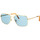 Satovi & nakit Sunčane naočale Retrosuperfuture Occhiali da Sole  Volo Mineral Blue DU7 Gold