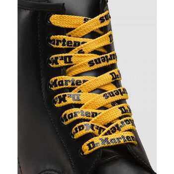 Dr. Martens Yellow/black logo lace 140cm Crna