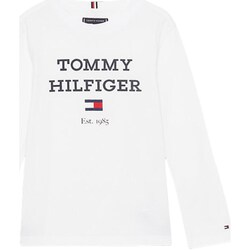 Odjeća Dječak
 Majice dugih rukava Tommy Hilfiger KB0KB08672 Bijela