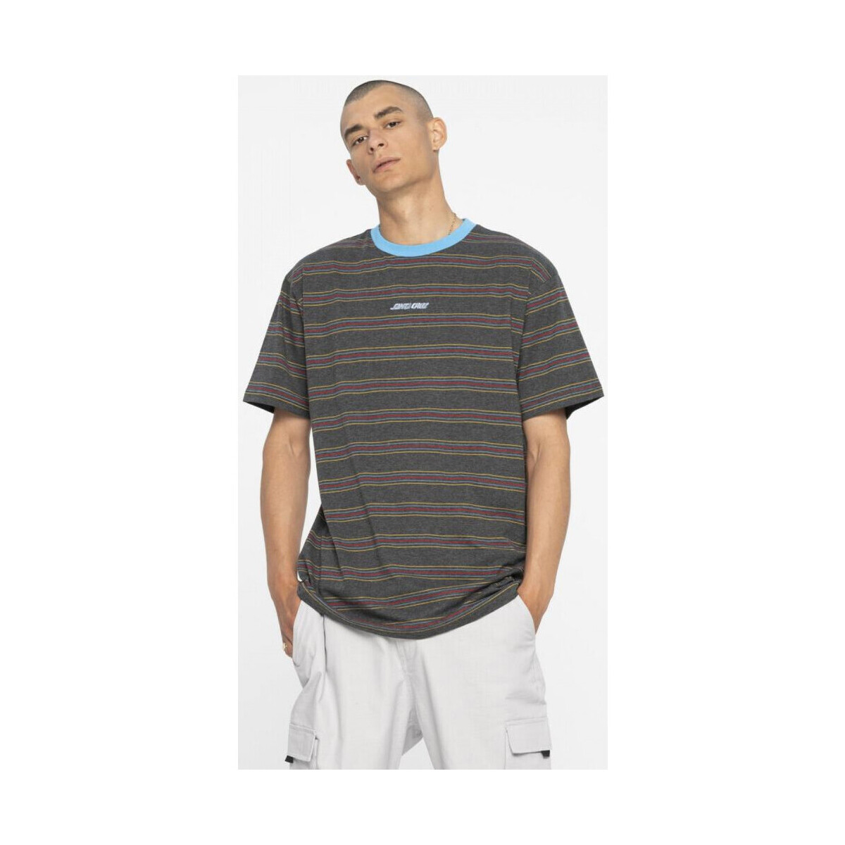 Odjeća Muškarci
 Majice / Polo majice Santa Cruz Classic strip stripe t-shirt Crna