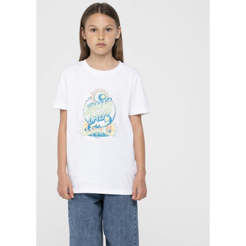 Odjeća Djeca Majice / Polo majice Santa Cruz Dark arts dot front t-shirt Bijela