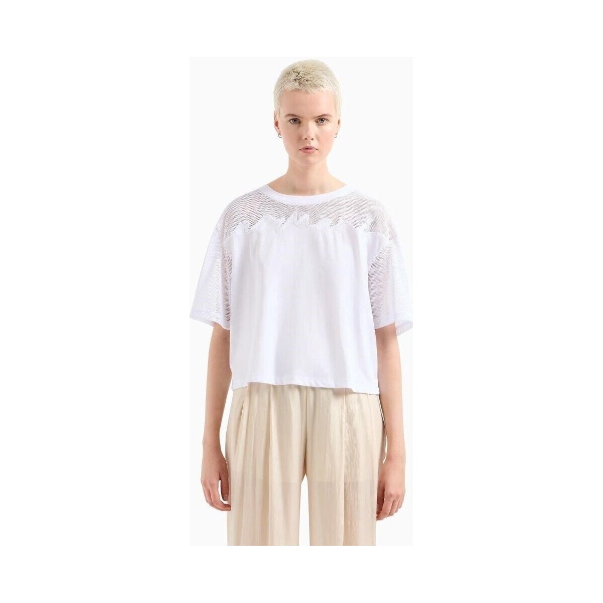 Odjeća Žene
 Majice / Polo majice EAX 3DYT34 YJ3RZ Bijela
