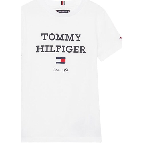 Odjeća Dječak
 Majice dugih rukava Tommy Hilfiger KB0KB08671 Bijela