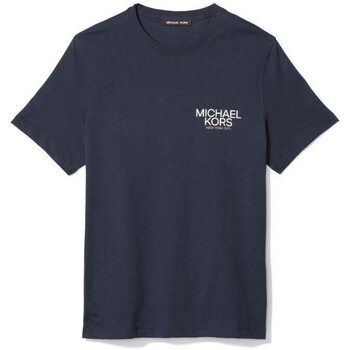 Odjeća Muškarci
 Majice kratkih rukava MICHAEL Michael Kors CR451VPFV4 SS MODERN LOGO TEE Plava