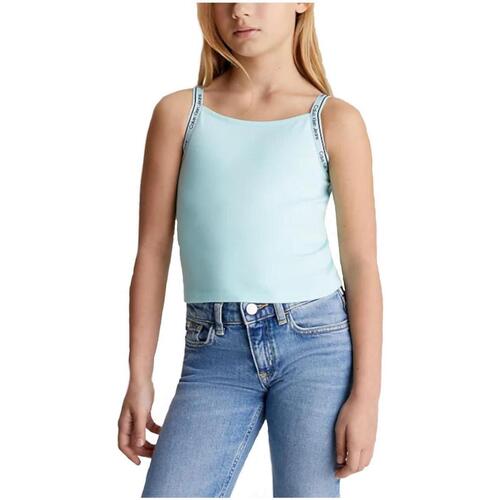 Odjeća Djevojčica Majice kratkih rukava Calvin Klein Jeans  Plava