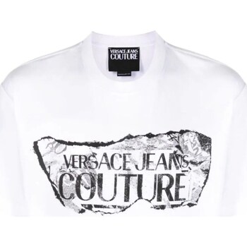 Odjeća Muškarci
 Polo majice dugih rukava Versace Jeans Couture 76GAHE03-CJ00E Bijela