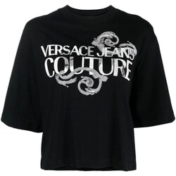 Odjeća Žene
 Polo majice dugih rukava Versace Jeans Couture 76HAHG01-CJ00G Crna
