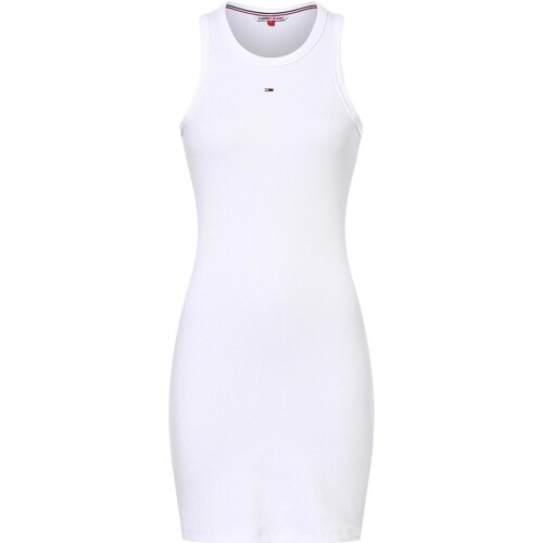 Odjeća Žene
 Kratke haljine Tommy Jeans VESTIDO MUJER ESSENTIAL BODYCON   DW0DW17406 Bijela