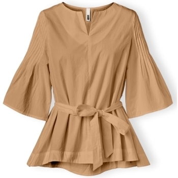 Odjeća Žene
 Topovi i bluze Wendy Trendy Top 230042 - Cream Smeđa