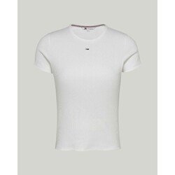 Odjeća Žene
 Majice / Polo majice Tommy Hilfiger DW0DW17383YBR Bijela