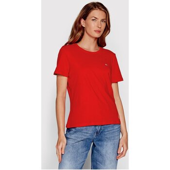 Odjeća Žene
 Majice / Polo majice Tommy Jeans DW0DW14616 Crvena