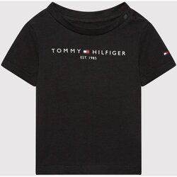 Odjeća Djeca Majice kratkih rukava Tommy Hilfiger KN0KN01487 Crna