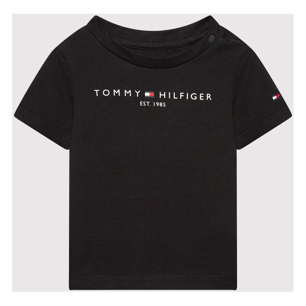 Odjeća Djeca Majice kratkih rukava Tommy Hilfiger KN0KN01487 Crna