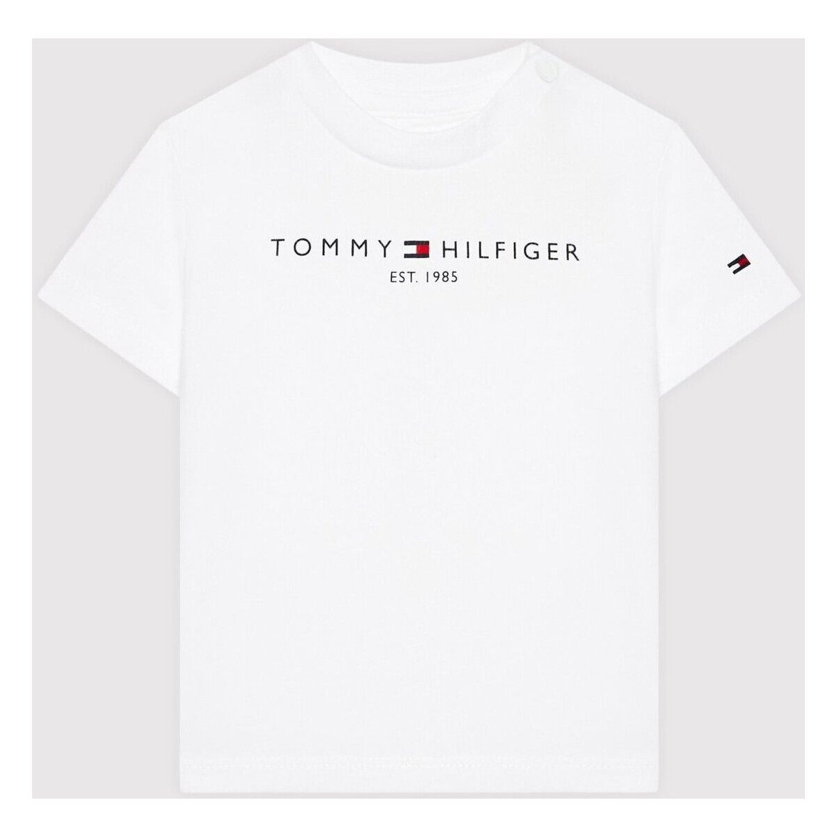 Odjeća Djeca Majice kratkih rukava Tommy Hilfiger KN0KN01487 Bijela