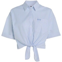 Odjeća Žene
 Košulje i bluze Tommy Jeans CAMISA CORTA MUJER KINOT STRIPE   DW0DW17809 Plava
