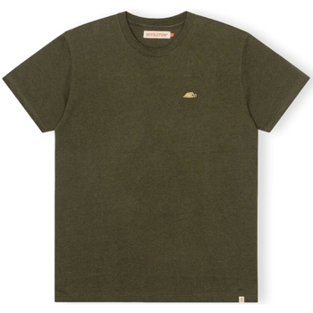 Odjeća Muškarci
 Majice / Polo majice Revolution T-Shirt Regular 1342 TEN - Army/Melange Zelena