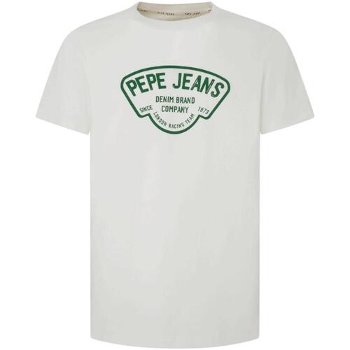 Odjeća Muškarci
 Majice kratkih rukava Pepe jeans  Bijela