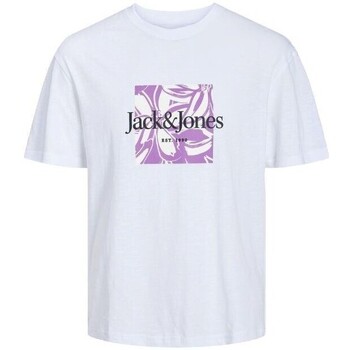 Odjeća Muškarci
 Majice kratkih rukava Jack & Jones 12250436 JORLAFAYETTE Bijela
