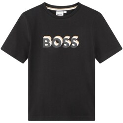 Odjeća Dječak
 Majice dugih rukava BOSS J50723 Crna