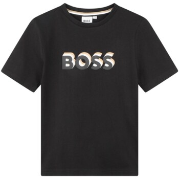 Odjeća Dječak
 Majice dugih rukava BOSS J50723 Crna