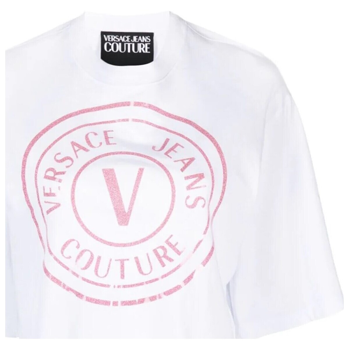 Odjeća Žene
 Polo majice dugih rukava Versace Jeans Couture 76HAHG05-CJ00G Bijela