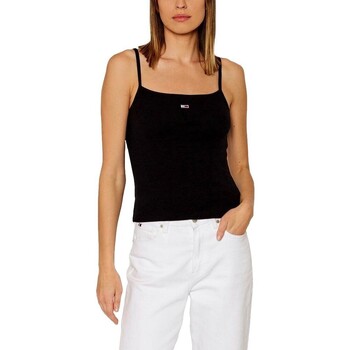 Odjeća Žene
 Majice s naramenicama i majice bez rukava Tommy Jeans ESSENTIAL TIRANTES MUJER DW0DW17381 Crna