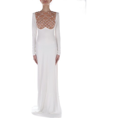 Odjeća Žene
 Duge haljine Elisabetta Franchi AB62242E2 Bijela