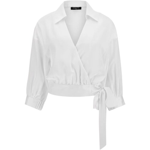 Odjeća Žene
 Košulje i bluze Guess 4GGH33-9444Z Bijela