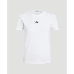 Odjeća Žene
 Majice / Polo majice Calvin Klein Jeans J20J222687 Bijela