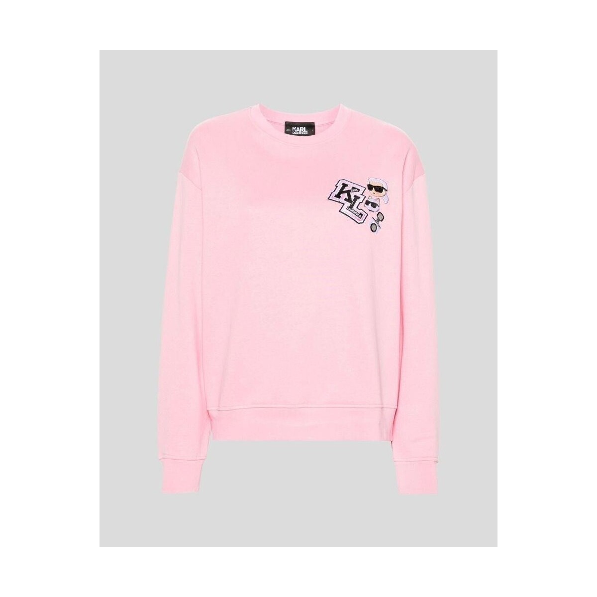 Odjeća Žene
 Sportske majice Karl Lagerfeld 240W1812 VARSITY KL SWEATSHIRT Ružičasta