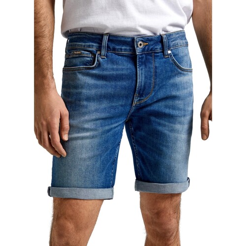 Odjeća Muškarci
 Hlače 3/4 i 7/8 Pepe jeans BERMUDA SLIM HOMBRE   PM801080HT9 Plava