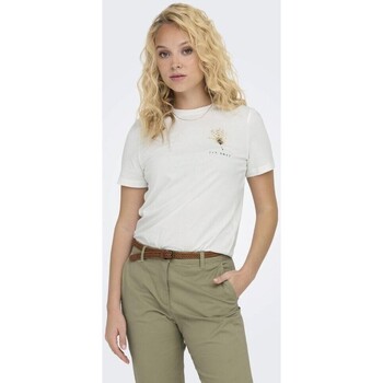 Odjeća Žene
 Majice / Polo majice Only 15316706 KITA Bijela
